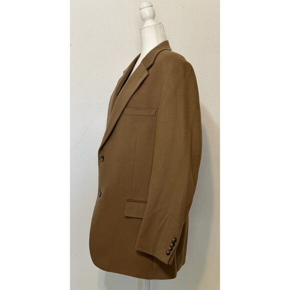 Club Room For Macys Men Size 44R Two Button Wool Silk Cashmere Blazer Career - Picture 4 of 11